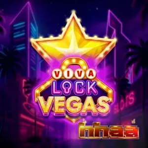 Interface brilhante e neon do slot Viva Lock Vegas exibindo símbolos de frutas e o medidor de jackpot